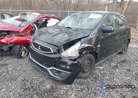 2017 Mitsubishi Mirage Es from USA, damaged, VIN ML32A3HJ9HH016735